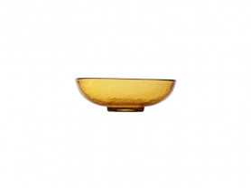 Nivo amber glass bowl 15 cm