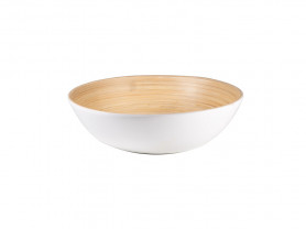Bamboo and white bowl