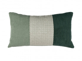Green trio cushion