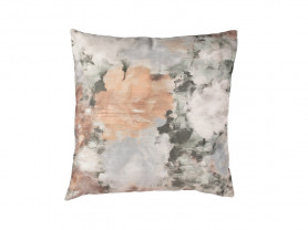 Green abstract square cushion