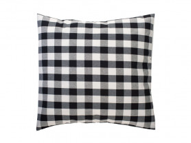 Black and white checkered cushion cover 50 x 50 cm