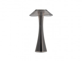 Black tulip LED tabletop lamp