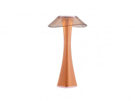 LED copper tulip tabletop lamp