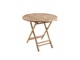 Round bamboo table 90 cm