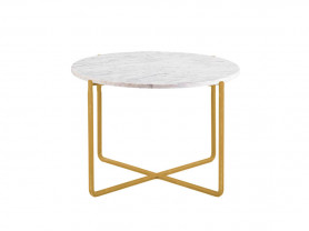 Gold and marble Cross table