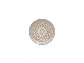 Mother-of-pearl crackled plate 15 cm