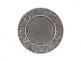 Rua nova gray carving plate 28 cm