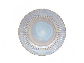 Mother-of-pearl crackled plate 28 cm