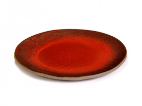Red cement plate 28 cm