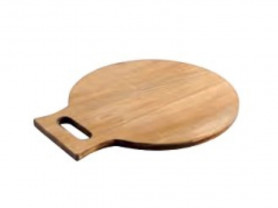 Round cutting wooden board with handle