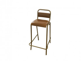 Light brown and gold Alex stool