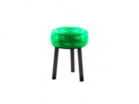 Neon green inflatable stool