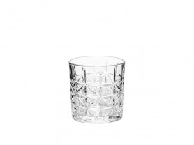 Engraved whiskey glass