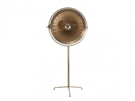Gold turbine floor lamp, 186 cm