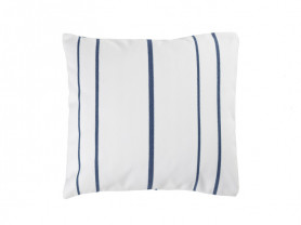 Navy blue striped cushion