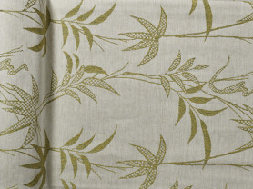 Reversible palm linen tablecloth