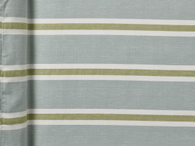 Tuscany green/blue striped tablecloth