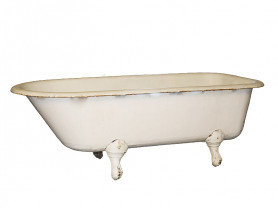 Old bathtub with legs