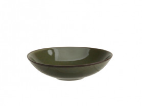 Deep green crockery dish