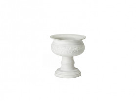White plaster cup