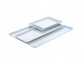 White melamine tray