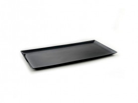 Black melamine tray