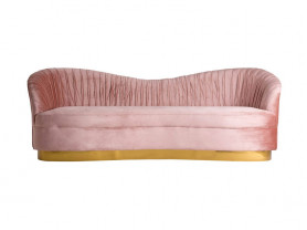 Pink Velvet Sofa