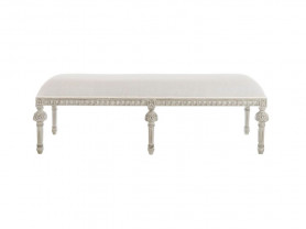 Vintage long white bench