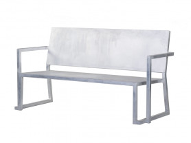 Sisley aluminum sofa