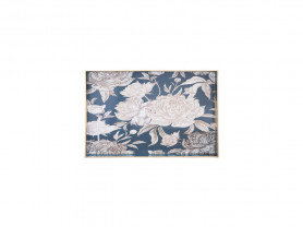 Blue rectangular flower tray