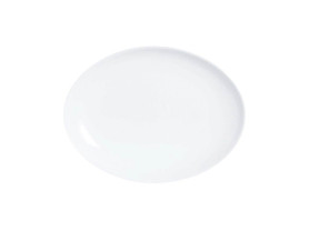 Bandeja blanca ovalada 33 x 25 cm