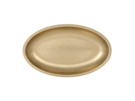 Gold stainless steel oval tray