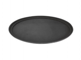 Non-slip oval tray