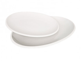 Oval porcelain tray