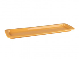 Rectangular orange porcelain tray