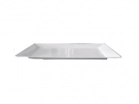 Porcelain white rectangular tray