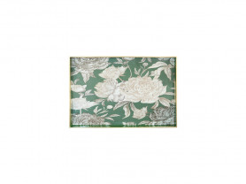 Green rectangular flower tray