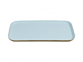 Turquoise and gold tray