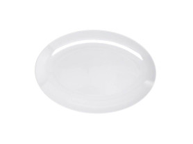 Bandeja oval melamina blanca 30,5 x 21,2 cm