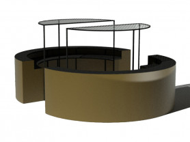 Circular bar counter