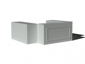 White Roma bars in a C shape