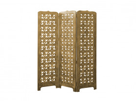 Old gold fleur-de-lis screen