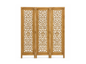Carved gold floral screen