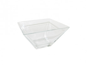 Square glass bowl