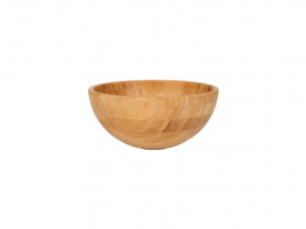 Round beech wood bowl