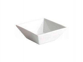 Square porcelain bowl