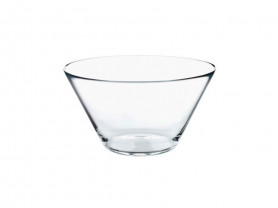 Conical salad glass bowl