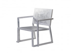 Sisley aluminum armchair