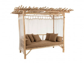 Balinese teak bed