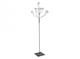 Candelabro bronce forjado 7 vasitos